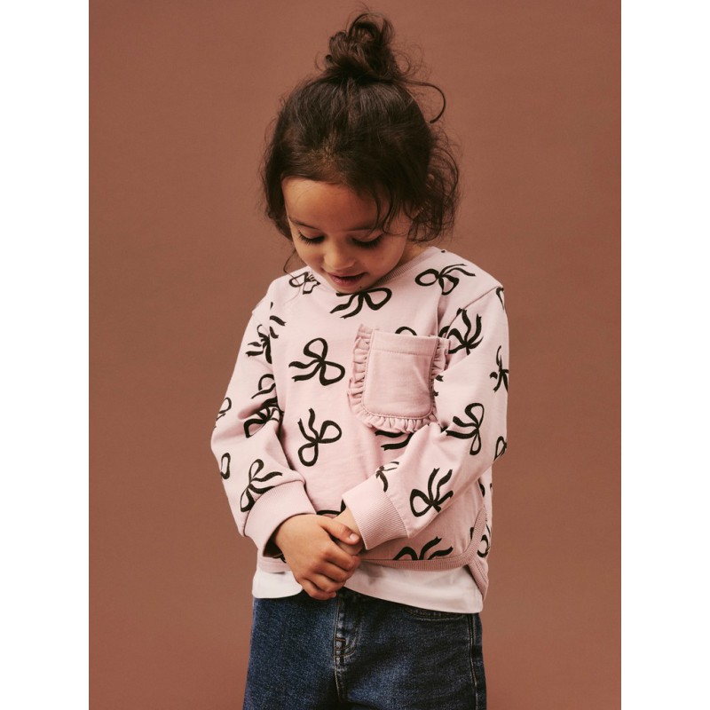 NAME IT Mini Lucca langærmet sweatshirt - Violet Ice
