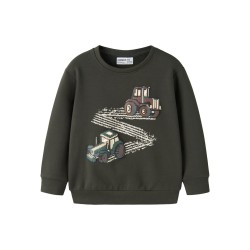 NAME IT Mini Lavandin langærmet sweatshirt - Peat