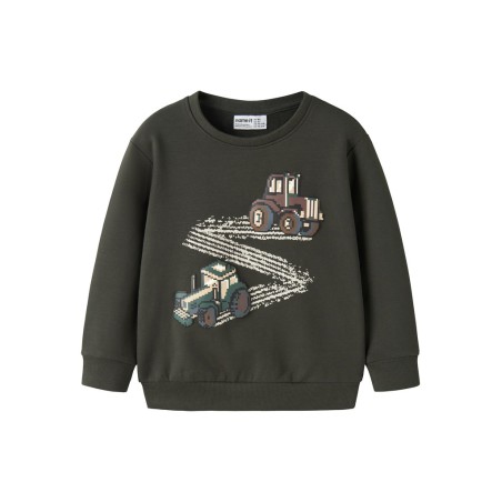 NAME IT Mini Lavandin langærmet sweatshirt - Peat