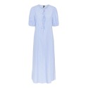 PIECES Cholly 2/4 ærme maxi binde kjole - Cornflower Blue