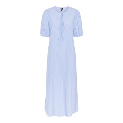 PIECES Cholly 2/4 ærme maxi binde kjole - Cornflower Blue