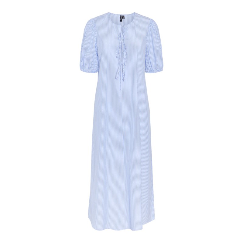 PIECES Cholly 2/4 ærme maxi binde kjole - Cornflower Blue