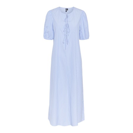PIECES Cholly 2/4 ærme maxi binde kjole - Cornflower Blue