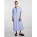 PIECES Cholly 2/4 ærme maxi binde kjole - Cornflower Blue
