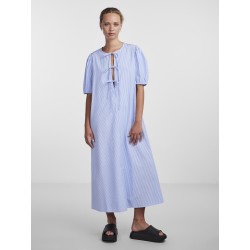PIECES Cholly 2/4 ærme maxi binde kjole - Cornflower Blue