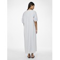 PIECES Cholly 2/4 ærme maxi binde kjole - Faded denim