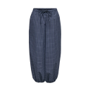 JDY Peggy mellemtaljet ternet ballon bukser - Navy Blazer