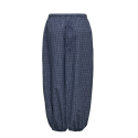 JDY Peggy mellemtaljet ternet ballon bukser - Navy Blazer