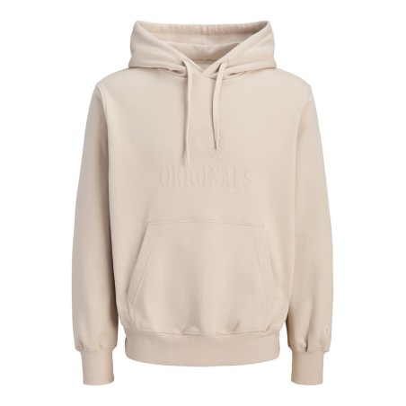 JACK & JONES Frederiksberg monogram sweat hoodie - Feather Gray