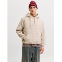 JACK & JONES Frederiksberg monogram sweat hoodie - Feather Gray