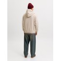 JACK & JONES Frederiksberg monogram sweat hoodie - Feather Gray