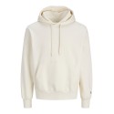 JACK & JONES Frederiksberg monogram sweat hoodie - Whisper White