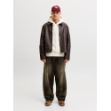 JACK & JONES Frederiksberg monogram sweat hoodie - Whisper White