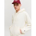 JACK & JONES Frederiksberg monogram sweat hoodie - Whisper White