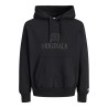 JACK & JONES Frederiksberg monogram sweat hoodie - Sort