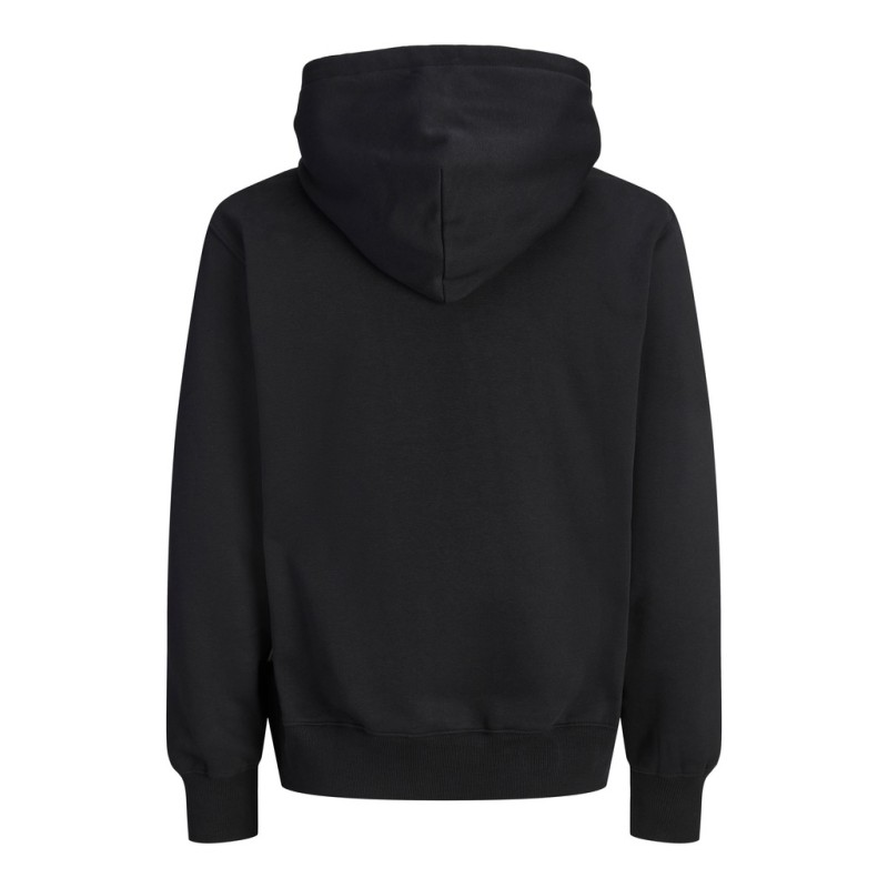 JACK & JONES Frederiksberg monogram sweat hoodie - Sort