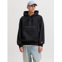 JACK & JONES Frederiksberg monogram sweat hoodie - Sort