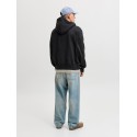 JACK & JONES Frederiksberg monogram sweat hoodie - Sort