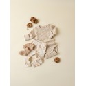 NAME IT Baby Berro langærmet bodystocking - Antique White