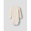 NAME IT Baby Laris x-slim langærmet bodystocking - Peyote Melange