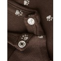 NAME IT Baby Laris x-slim langærmet bodystocking - Chocolate Brown