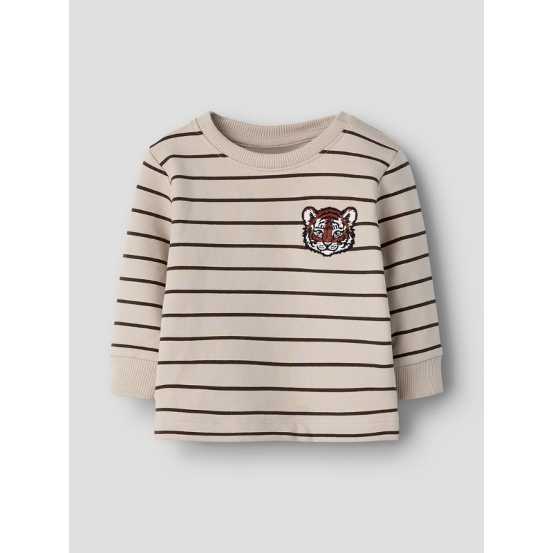 NAME IT Baby Lannar langærmet sweatshirt - Peyote
