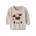 NAME IT BABY Ligan langærmet strik - Peyote Melange