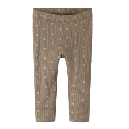 NAME IT Baby Lona x-slim leggings - Taupe Gray