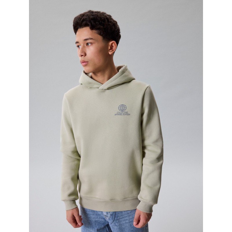 LMTD Hamo langærmet loose sweat hoodie - Abbey Stone