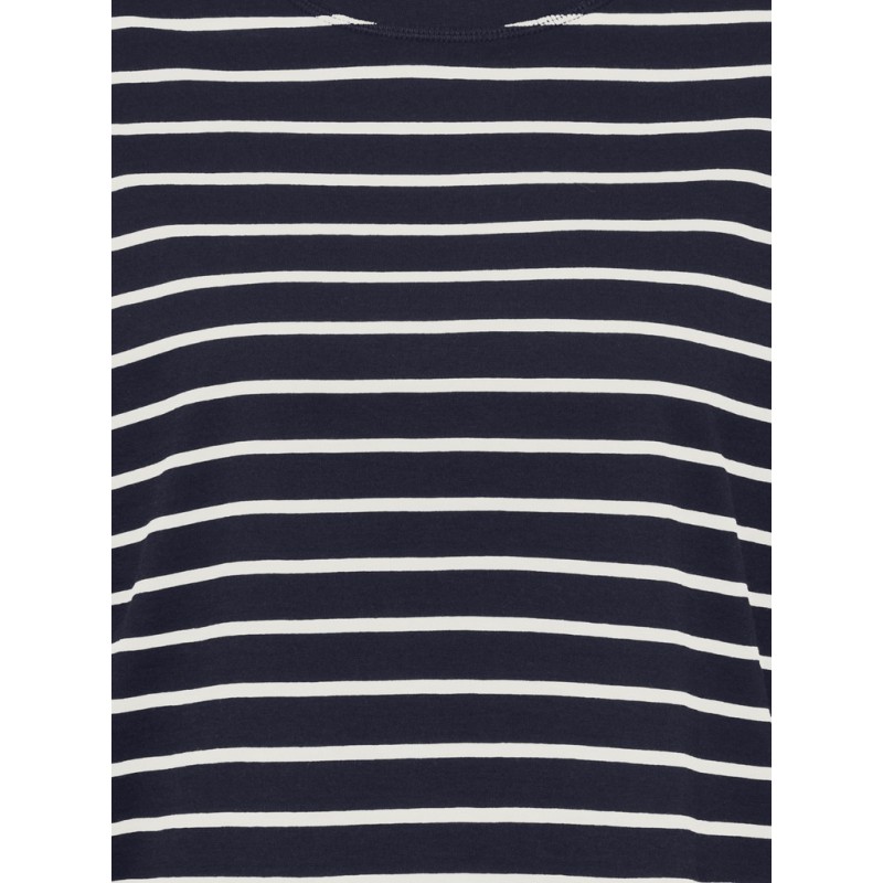 ONLY Happy langærmet stribet t-shirt - Night Sky CLOUD DANCER