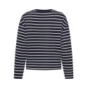 ONLY Happy langærmet stribet t-shirt - Night Sky CLOUD DANCER