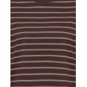 ONLY Happy langærmet stribet t-shirt - Coffee Bean TAUPE GRAY