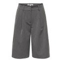 ONLY Alina mellemtalje bermuda lange shorts - Medium Grey Melange LONG