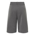 ONLY Alina mellemtalje bermuda lange shorts - Medium Grey Melange LONG