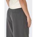 ONLY Alina mellemtalje bermuda lange shorts - Medium Grey Melange LONG