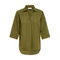 JDY Dolly 3/4 v-hals top - Dark Olive