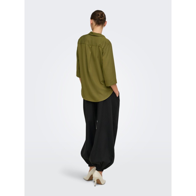 JDY Dolly 3/4 v-hals top - Dark Olive