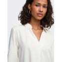JDY Dolly 3/4 v-hals top - Hvid