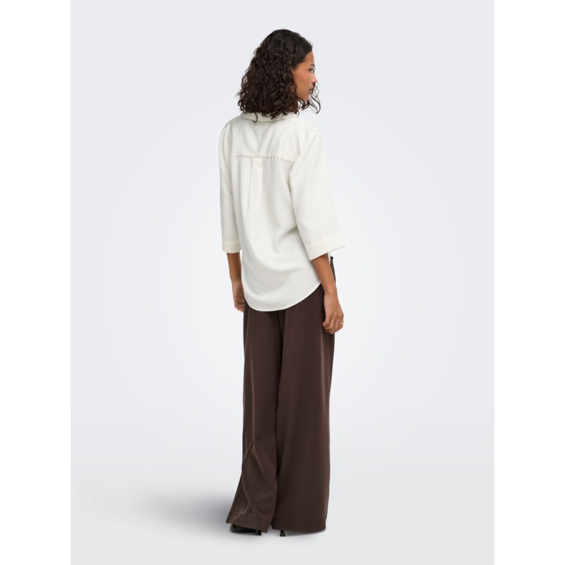 JDY Dolly 3/4 v-hals top - Hvid