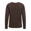JDY Pisa langærmet print bluse - Coffee Bean BITTERSWEET HEART