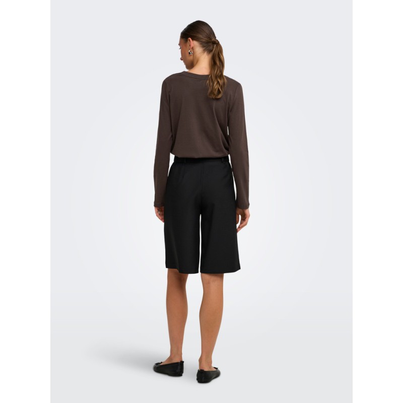 JDY Pisa langærmet print bluse - Coffee Bean BITTERSWEET HEART