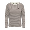 JDY Pisa langærmet print bluse - Cloud Dancer COFFEE BEAN