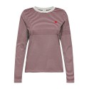 JDY Pisa langærmet print bluse - Cloud Dancer / Windsor Wine