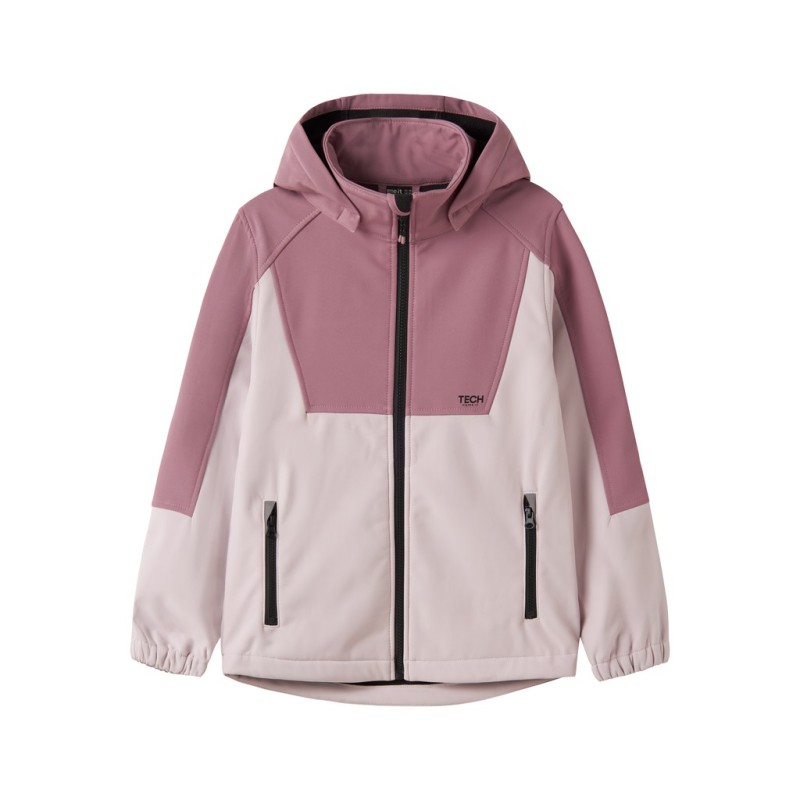 NAME IT Kids Alfa softshell jakke - Wistful Mauve