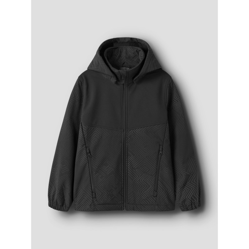 NAME IT Kids Alfa softshell jakke - Sort