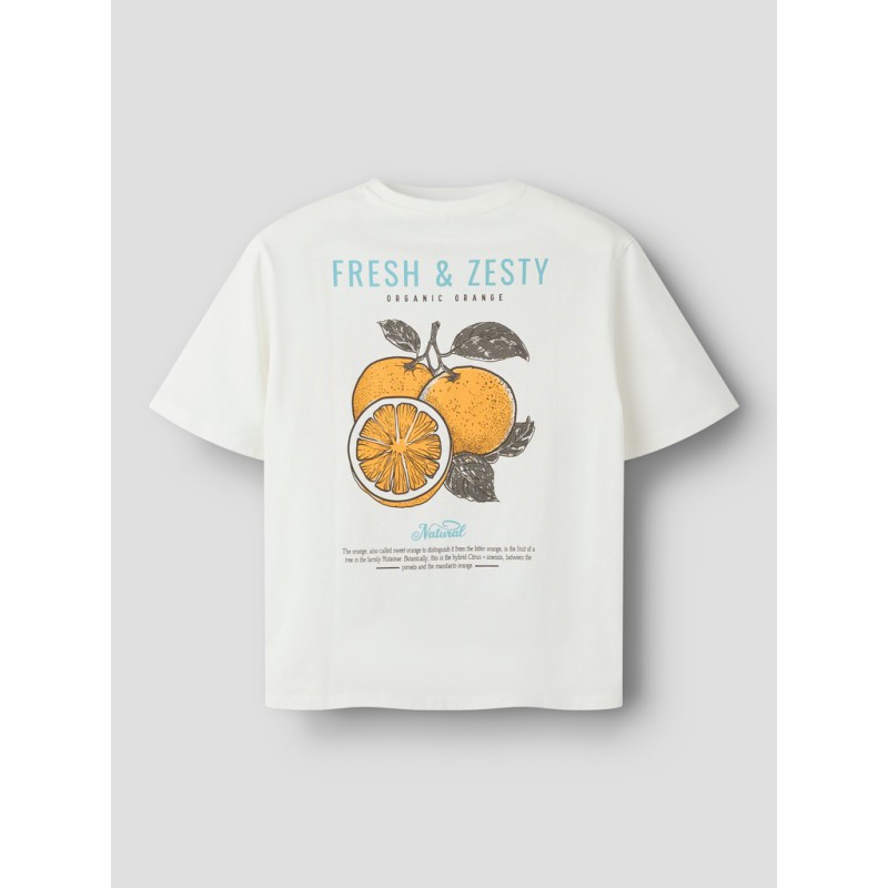 NAME IT Kids Lion kortærmet t-shirt - Cloud Dancer