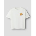 NAME IT Kids Lion kortærmet t-shirt - Cloud Dancer