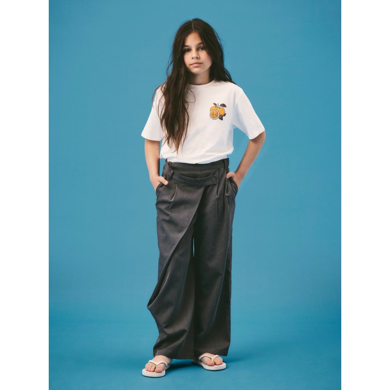 NAME IT Kids Lion kortærmet t-shirt - Cloud Dancer
