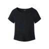 NAME IT Kids Lena kortærmet slim top - Black Beauty