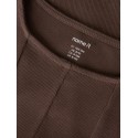 NAME IT Kids Lena kortærmet slim top - Chocolate Brown